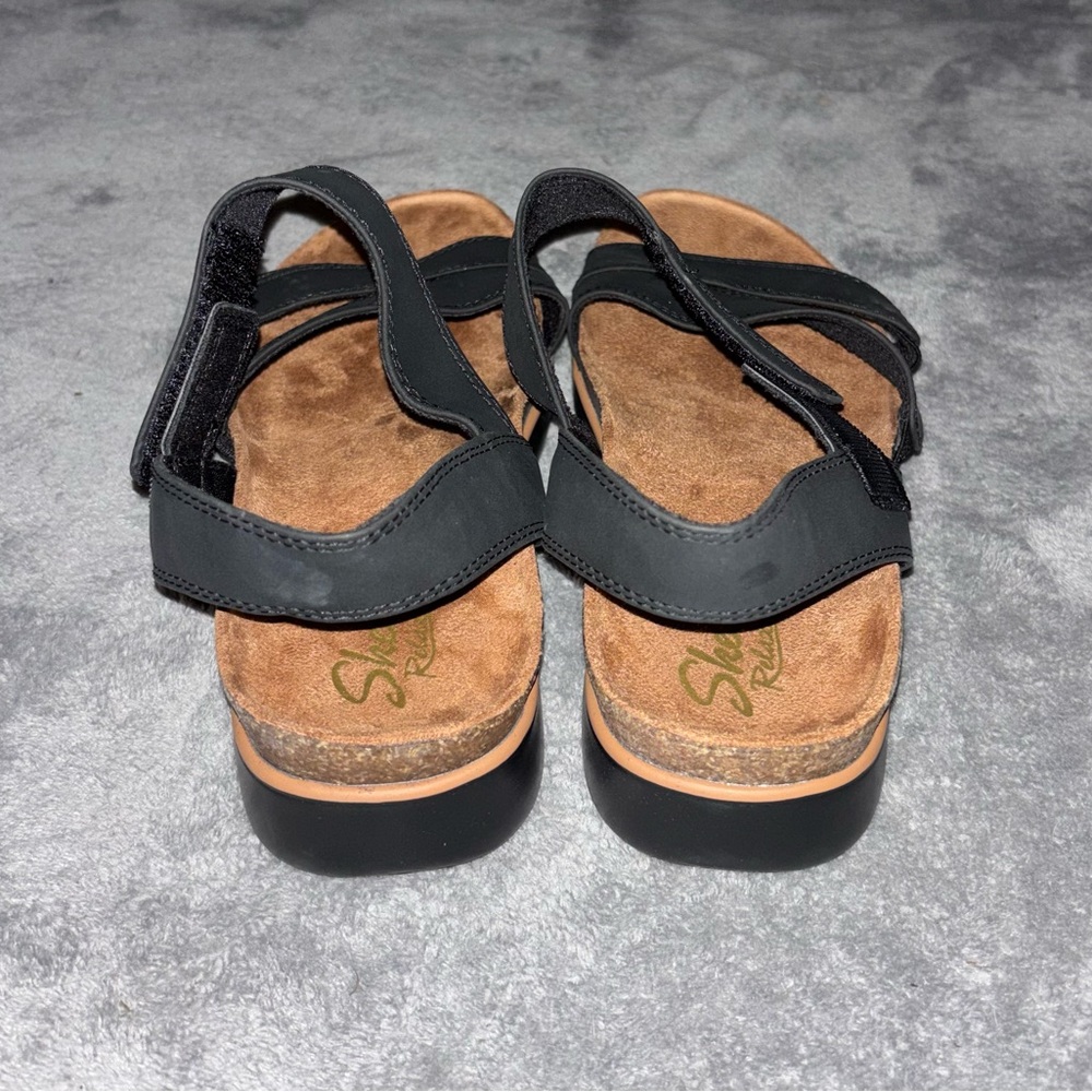 Skechers Women’s Comfort Sandals | Size 8 | NWOT | Black Memory Foam - Picture 4 of 6